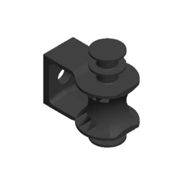DIELECTRIC POLYPROPYLENE BRACKET FOR ANCHORING AND DOBLE DISTRIBUTION